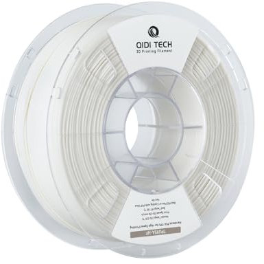 QIDI TECH TPU 95A Hohe Fließfähigkeit Filament 1.75mm，TPU95A-HF Flexibles 3D Drucker Filament für die meisten FDM 3D Drucker, hohe Elastizität,Geeignet für Hochgeschwindigkeitsdruck, 1kg Spule, weiß
