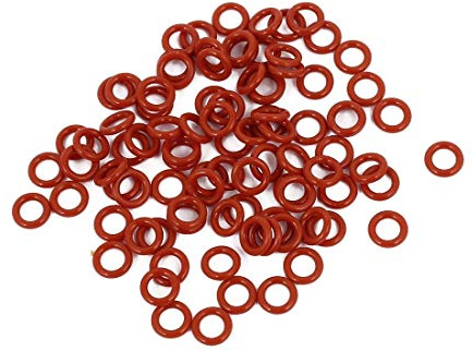 XYZOOM 100 Stück 5mm x 1mm Gummi O-Ringe NBR Hitzebeständige Dichtungsring Ösen Rot(77d2b cac5d 4f0ec c133d 4e6ad 37fc1