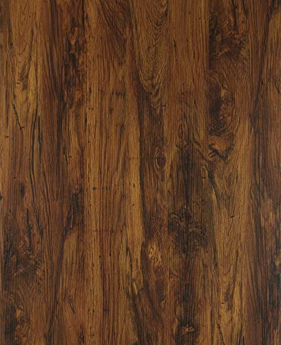 Brown Wood Wallpaper Self Adhesive Vinyl 60x300cm Wood Effect Contact Paper Sticky Back Plastic Peel and Stick Furniture Sticker Vintage Wooden Grain Wall Covering Decorative Film Waterproof Removable