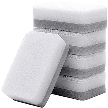 1PCS Gray Double-sided Cleaning Sponge Household Cleaning Supplies Scouring Cloth Scrub Restaurant Pad Dropshipping bathroom Cleaner Foam cloth spone wash large scourer cloth wash use Foam br