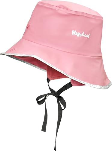 Playshoes Regenmütze wasserdicht, Gorro par lluvia niños unisex, Rosa Fleece,