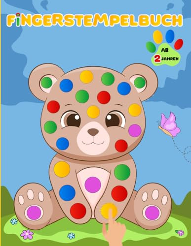 fingerstempelbuch ab 2 Jahren: Fingerfarben Stempelbuch Ab 2