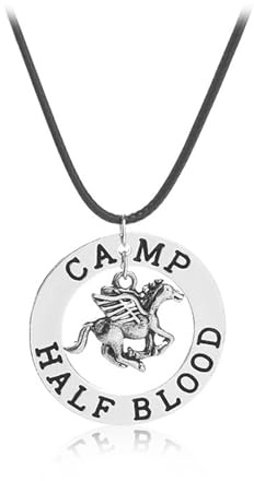 GAUEIOUR Pegasus Necklace - Camp Half Blood Accessory, Fashionable Zinc Alloy Design