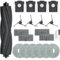 Cleptorize Accessoires pour Dreame X40 Ultra/ L40 Ultra/ X40 Ultra Complete/ X40 Master, Kit de Rechange 1 Brosse Principale, 4 Filtres, 4 Brosses Latérales, 4 Sacs à Poussière, 6 Serpillières