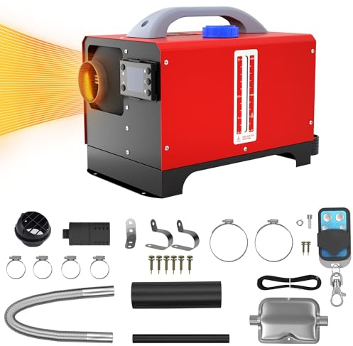 LZQ Dieselheizung Standheizung Diesel Lufterhitzer, 8KW 12V Air Kraftstoff Parkheizung mit Fernbedienung LCD Monitor und Fernbedienung für Auto RV Boote LKW Wohnmobil Anhänger