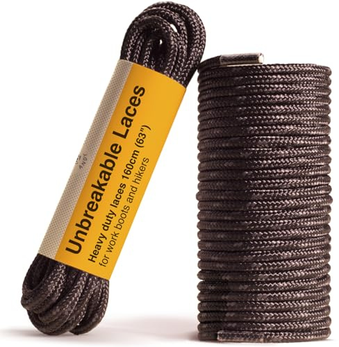 Adventure Andy Unbreakable Laces - Heavy Duty Boot Laces For Work Boots and Hikers - Tougher Than Kevlar