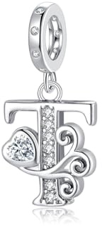 Letter Charms für Pandora Armbänder Silber Alphabet Initial Charms Bead Anhänger Schmuck Geschenk für Frauen Mädchen
