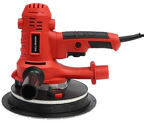 Electric Drywall Sander Automatic Dust Removal Plaster Sander with Led Lighting and Free Canvas Carry Tote