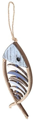 IMIKEYA Holz Wandkunst Nautische Dekoration Fische Wanddekoration Für Küche Wohnzimmer Schlafzimmer -themen-anhänger Mediterraner Stil Sicheres Material Fröhliche Atmosphäre