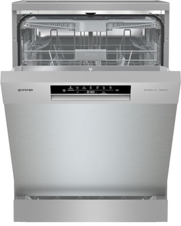 Gorenje GS643C90X Geschirrspüler/Freistehend/60 breite/16 Maßgedecke/6 Programme/TotalDry/FlexUse/Ecoprogramm/Automatikprogramm/Intensivprogramm/Kristallglas/EEK: C/Maße(HxBxT): 84,5 x 59,9 x 59,7 cm
