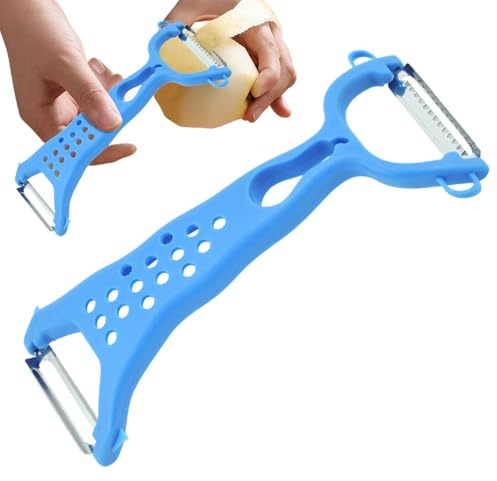 Pelador de patatas, herramienta Peeler Tool - Pelador de cocina manual con doble cabeza de acero inoxidable - Práctico accesorio de cocina, utensilios y electrodomésticos para el Año Nuevo Chino, Día