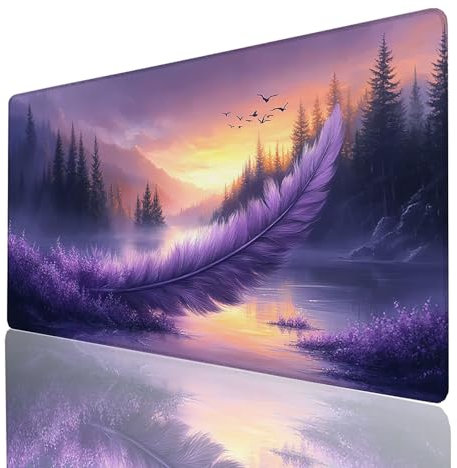 Alfombrilla Ratón Paisaje, Alfombrilla Gaming Árbol, Impermeable Tapete Escritorio 1200x600x3mm Compatible con Raton Inalambrico y Teclado Inalambrico, Mousepad para Portatil Regalo Hombre GYL-7119