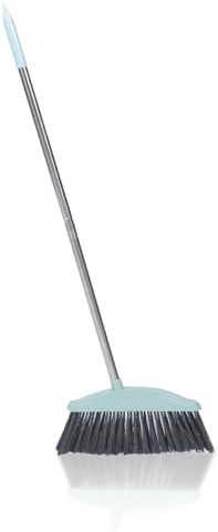 Stainless Steel Household Cleaning Broom for Home Tidying | Silver Finish, Plastic Details, Convenient Handle, Good Cleaning Effect, Child Use, Sweeping Tool