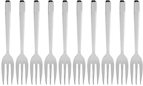 12 Forchette in Acciaio Inossidabile Eleganti Forchette da Frutta Lucidate a Specchio Multifunzionali Degustazione Antipasto Torta Dessert Insalata per Ristorante Pasti