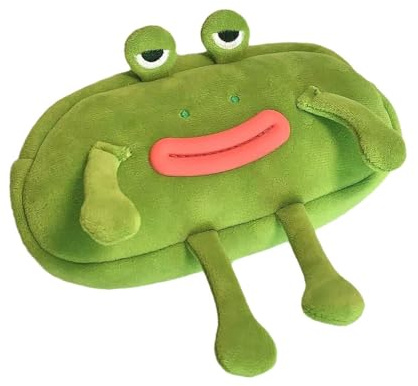 Estuche de lápices genérico Lindo Rana - Estuche de lápices de Rana con Grande, de papelería de Felpa | Suministros Escolares para Les, Portabolígrafos de diseño Rana
