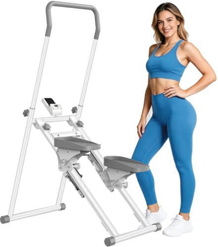 Stair Stepper for Home Gym Exercise,Stair Master Foldable,New Version Vertical Climber Machine for Full-Body Workout,Stair Climber with 300LBS Loading Capacity (Door frame)