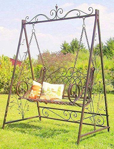 Schaukel Hollywoodschaukel 1868 aus Metall Schmiedeeisen Gartenschaukel