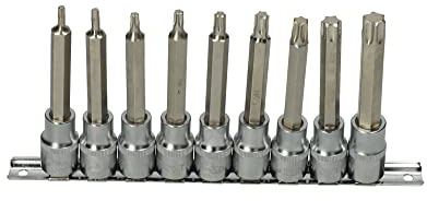 KS Tools 922.1838 - Bussole per cacciavite Torx T20-T60, 9 mm, 1/2