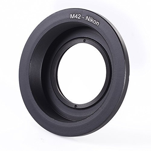 Fotga M42-AI - Anello adattatore per obiettivo con vetro per obiettivi M42 su fotocamera Nikon AI F D7200 D7100 D7000 D5500 D5300 D5200 D5100 D5000 D3300 D3200 D3100 D300. 0 D90 D80 D70 D60 D600 D610 D750 D800 D810.