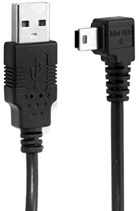 chenyang Mini USB-Kabel, USB 2.0 Stecker auf Mini USB 5 poliger Stecker 90 Grad nach links abgewinkelt Lade/Datenübertragungs Verlängerungskabel 0.5M für Dashcam/GPS/Mikrofon