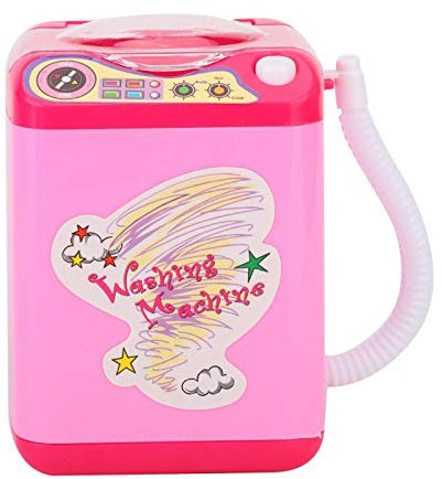 Restokki Make Up Pinsel Waschmaschine Simulation Waschmaschine Mini Elektrobürste Einfach und bequem(Rosa)