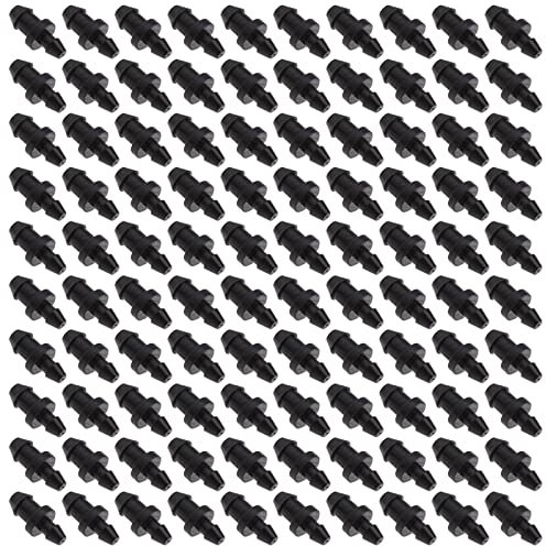 ECSiNG Tapones de riego por goteo de 1/2 1/4 pulgadas, cierre de tubo de goof tapones de riego, tapón de riego, cierre de tubo de riego por goteo, tapones de agujero para el hogar, jardín, suministros