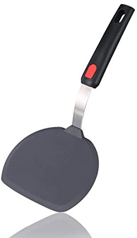 Tenta tenta kitchen Silicone Spatula Turner Wide Spatula Pizza Peel Kitchen Utensil for Nonstick Cookware Safe Kitchen Flipper -600°F Heat-Resistant Rubber for Pancake Turner