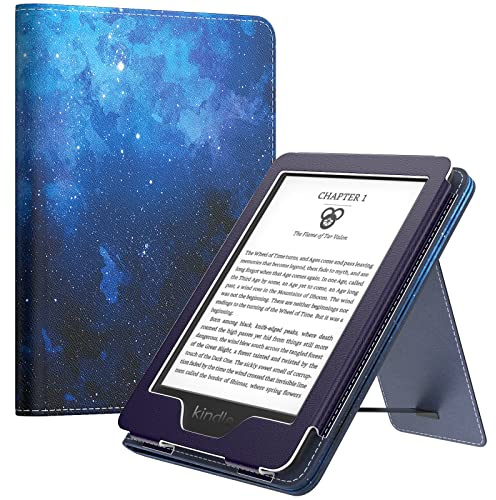 MoKo Hülle für Kindle 6 (11. Generation, 2024/2022), Blau Sterne
