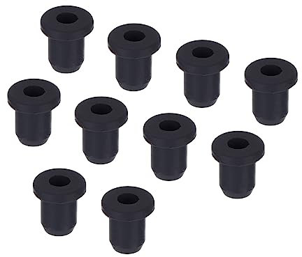 sourcing map 10Pcs T Shape Rubber Grommet Mount Dia 6mm ID 3.5mm H 9.5mm Seal Protection Cable Grommets Flexible for Cable Pipe