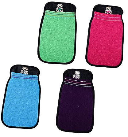 POPETPOP 4stücke Teiliges Bequemen Doppellagigen Effektive Körperpeeling-mitts Für Gründliche Hautreinigung Bad Und Dusche Für Beine Und