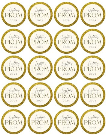 edible 20 x PROM cupcake toppers UNCUT Prom Night 2024-4 (icing paper)
