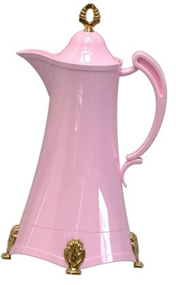 LOVIVER Olla Aislante, cafetera aislada, 800ml, Agua fría y Caliente, Revestimiento de Vidrio, Jarra térmica para café, Rosa