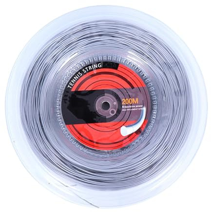 Cuerda de raqueta de tenis, cuerda elástica de 656 pies, cuerda elástica de 16 g / 1,35 mm para los entusiastas del tenis, mejora la experiencia de golpeo, accesorios deportivos