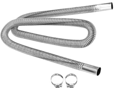 JNNJ Auto Edelstahl Abgasrohr, Abgasschlauch Für Stromerzeuger, Standheizung Kraftstofftank Abgasrohr Für Diesel Heizung, Abgasschlauch Standheizung Für Diesel Heizung Stromerzeuger(120x2.5cm)