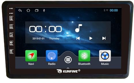 Quad Core 4G+64G Car CarPlay Android Auto 9 IPS Display Navigation Stéréo Touchscreen Headunit Pad Tablet Caméra arrière GPS Radio Lecteur multimédia pour Renault Express 2021