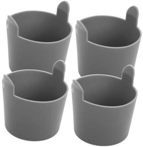 ABOOFAN 4piezas Molde De Silicona Para Huevos Freidora De Aire Resistente Al Calor Reutilizable Apto Para Horno y Microondas Fácil De Limpiar Lavavajillas Para Pochar y Cocinar Huevos