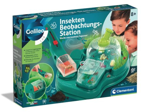 Galileo Lab Insekten Beobachtungs-Station - Forschungsstation | für Insekten, Raupen & Schmetterlinge, mit Zubehör - Für Kinder ab 7 Jahren - 59460 von Clementoni