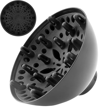 Accesorio Difusor para Secador de Pelo Difusor Universal para Secador | Productos de Cuidado Capilar para Vacaciones de Verano, Spa, Viaje, Secado con Calor Diurno y Nocturno, Pelo Liso, Ondulado