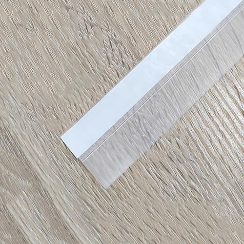 Tiras de Silicona para Sellado de Puertas Anticorrientes de Aire, Cinta de Burlete Transparente, Mejorada con Tira Más Gruesa y Adhesivo Más Fuerte, 45MM (1.77IN(Size:50M(164.04FT),Color:Transparente)