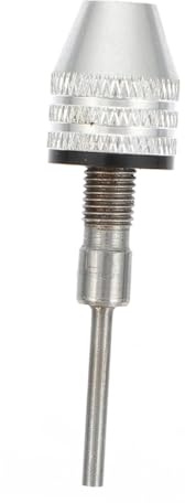 Gatuida Adaptador de Mandril Aleación de Aluminio para Mini Taladro Eléctrico Eje Redondo de 3 Mm Seguro y Rápido, Adecuado para Manualidades y Bricolaje