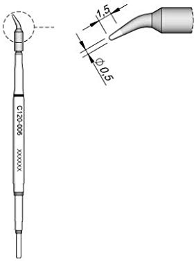 JBC C120006 Entlötspitzenpaar für PA120-A