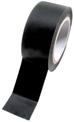 Eurobands Bodenmarkierungsband Rot 50mmx33m – PVC Klebeband stark haftend für Lager, Werkstatt, Industrie – Gefahren Markierungs Klebeband selbstklebend – 1BL23.47.0050/033A Schwarz