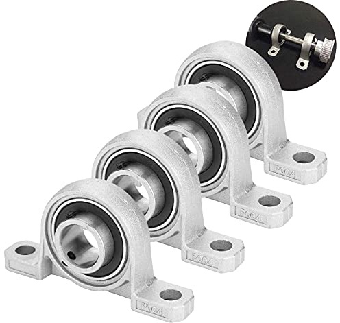 Set of 4 bearing housing, ball bearing block 8/10/12/20 mm, 20mm