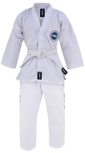 Playwell Arti Marziali Itf Taekwondo Studenti Completo - Bianco, 0/130cm