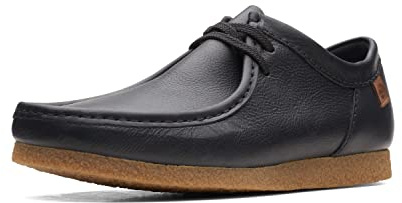Clarks Shacre II Run Mens Black Leather, 9.5