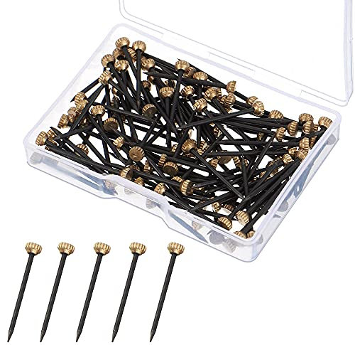 Clous de Suspension, 50 PCS Cintres Photo Clous Cintres Clous de Cadre Photo Picture Pins avec Boîte de Rangement en Plastique Petit Clou X Pointe Murale pour Cadre