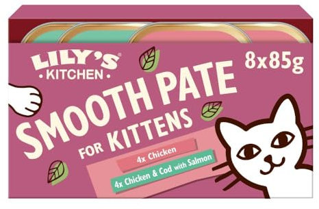 Lily's Kitchen Smooth Paté Selection Complete Nutrition Kitten Food 4 x 8 x 85g