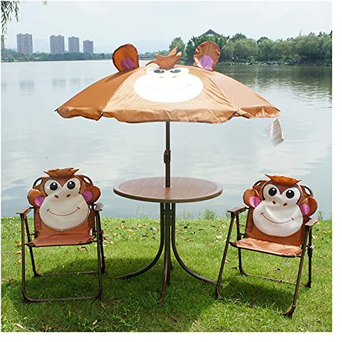 Kinder-campingstuhl Tragbares Kinder-Strandstuhl-Tischset Im Freien, Kinderstrandkorb Mit Sonnenschutzschirm, Für Den Kinderspielplatz Im Hinterhof (Color : Style4)