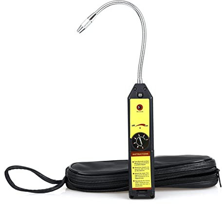 Samnuerly Monitor de Calidad del Aire, WJL- 6000 Detector de Fugas de freón Detector de Fugas de halógeno Gas refrigerante HVAC R22 R410A R134A R1234YF Detector de CFC HCFC HFC