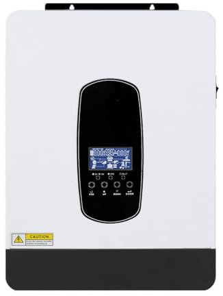 Y&H 3200W Solar Hybrid Inverter DC24V to AC230V, Off-Grid Pure Sine Wave Inverter with 80A MPPT Solar Charger + AC Charger,Max PV 3000W DC55-450V Input,fit for 24V Lead-Acid/Lithium Battery